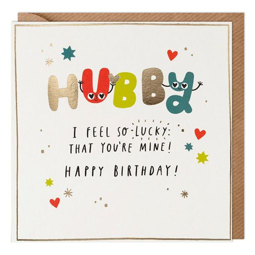 Hubby Birthday Greetings card