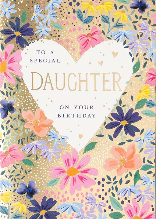Special Daughter Happy Birthday Greetings Card