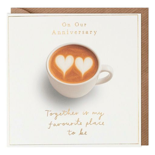 On Our Anniversary Greetings Card
