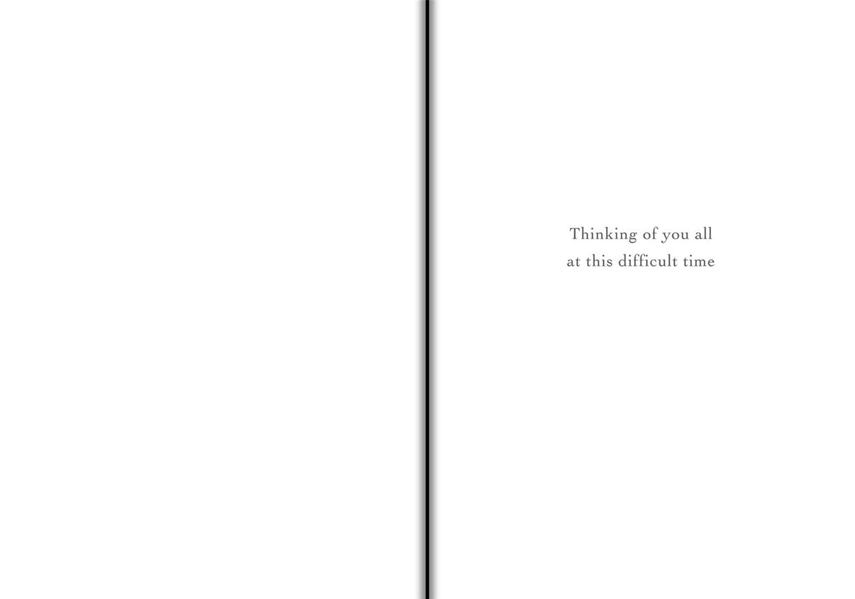 With Sympathy To All The Family Greetings Card