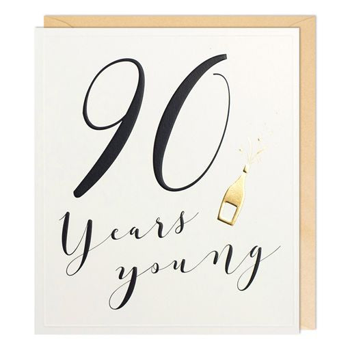 90th Birthday Greetings Card