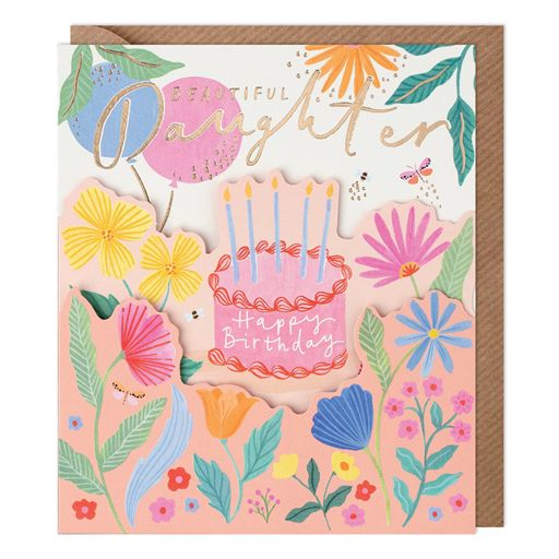 Beautiful Daughter Birthday Greetings Card