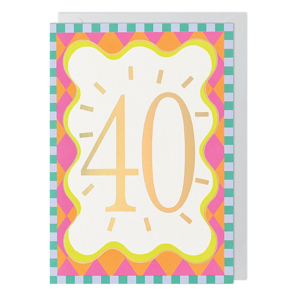 40th Birthday Greetings Card