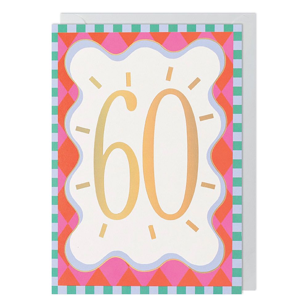 60th Birthday Greetings Card