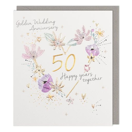 Golden Wedding Anniversary Greetings Card