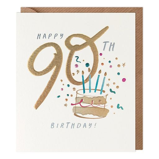 90th Birthday Greetings Card