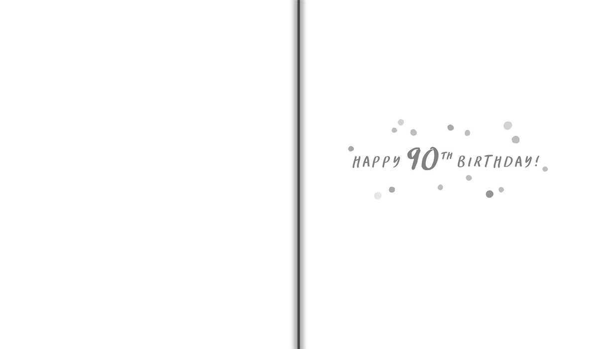 90th Birthday Greetings Card