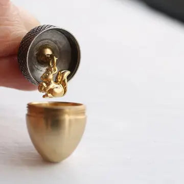 Acorn Secret Message in a Locket Necklace