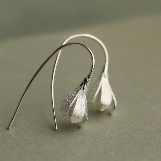 Snowdrop Earrings Silver