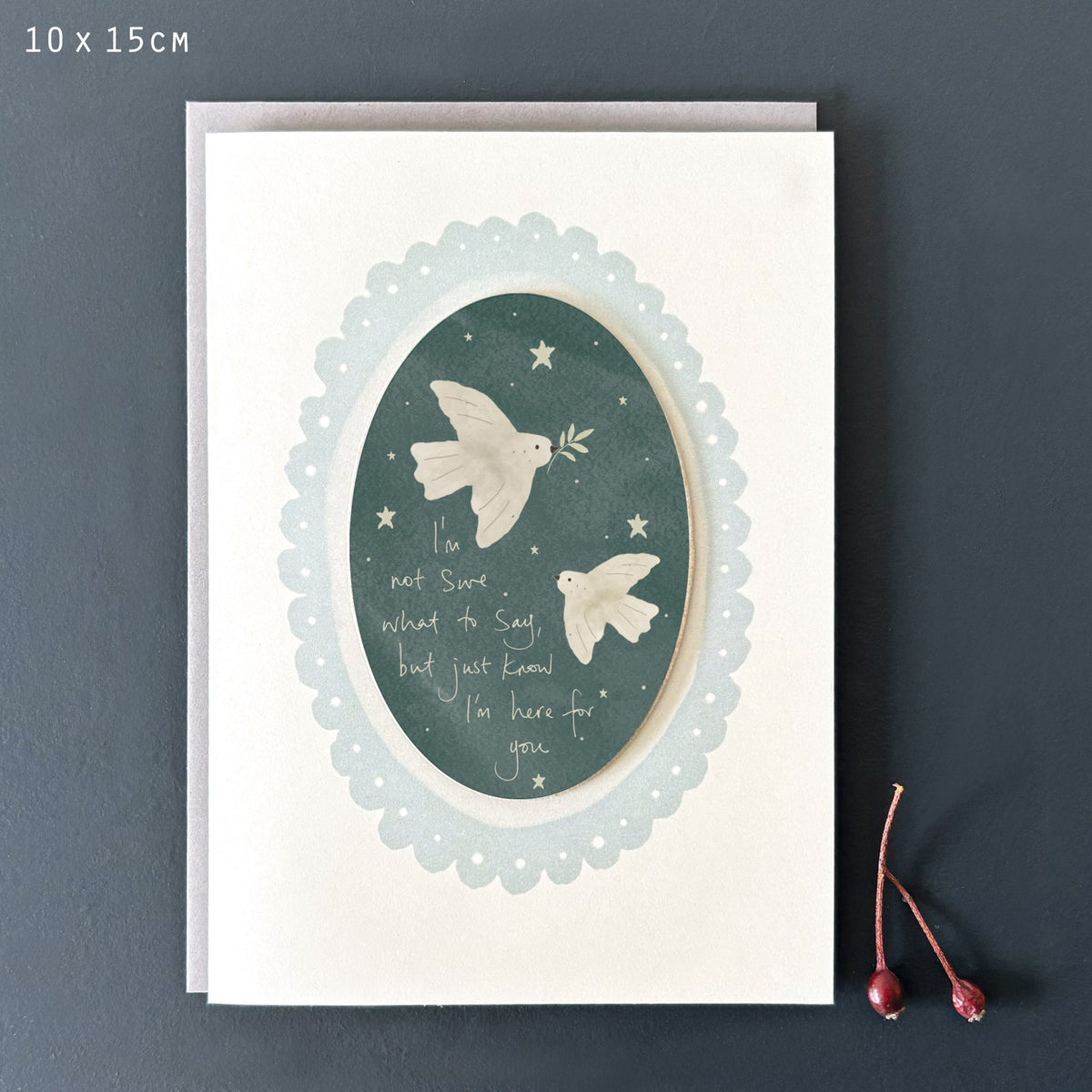 Starry Night “Not Sure What To Say” Greetings Card