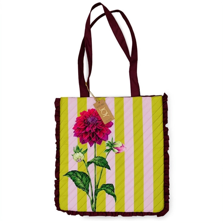 Joy Floral Tote Bag