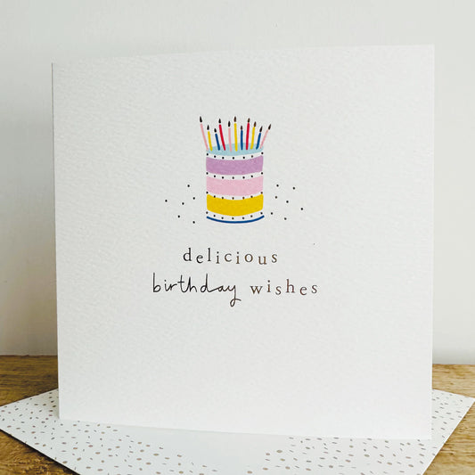 Delicious Birthday Wishes Greetings Card