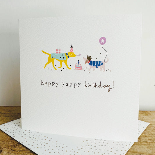 Happy Yappy Birthday Greetings Card
