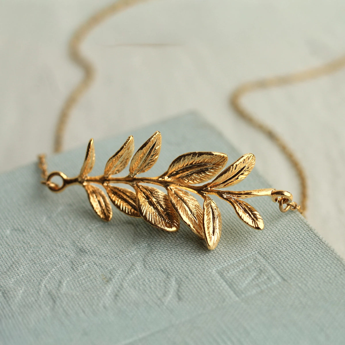 Rosemary Branch Necklace Gold