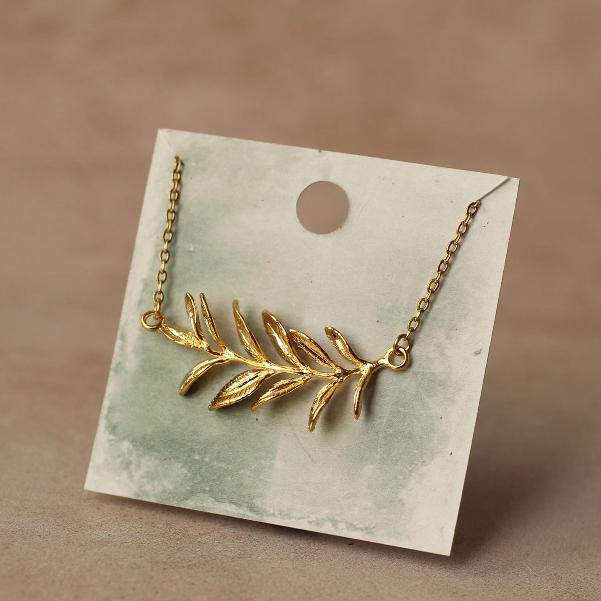 Rosemary Branch Necklace Gold