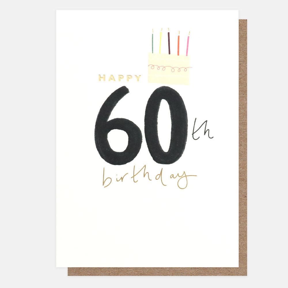 Happy Sixtieth Birthday Balloons Card