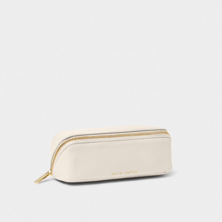 Small Makeup Bag in Off White