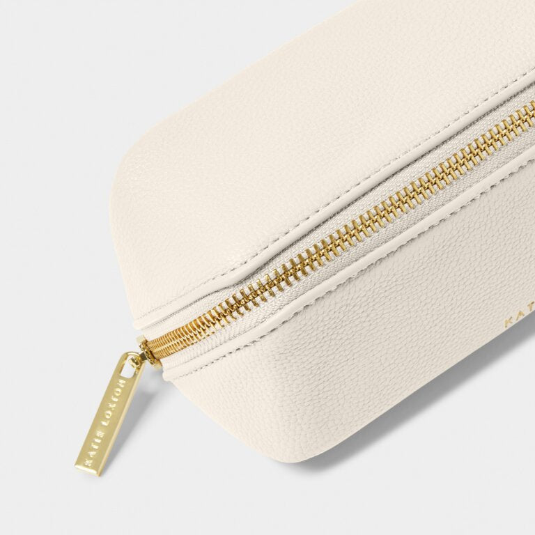 Small Makeup Bag in Off White