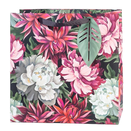 Pink & Green Floral Large Gift Bag