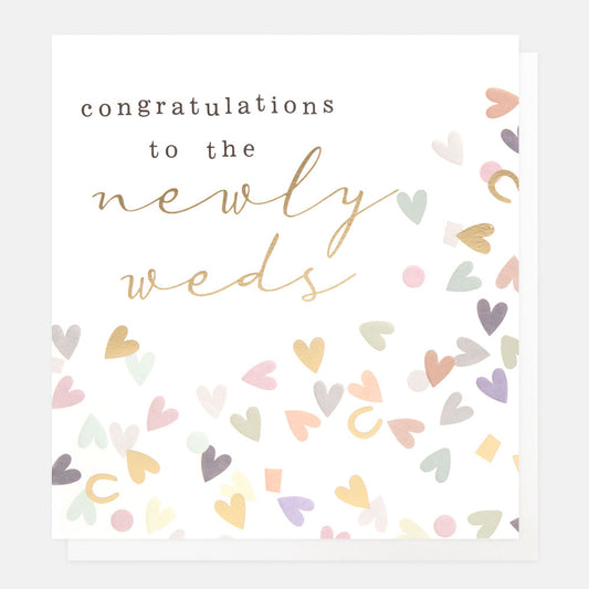 Congratulations to the Newlyweds Greetings Card