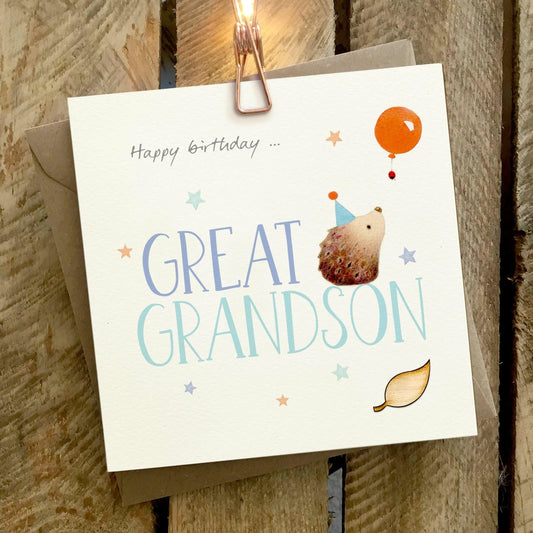 Great Grandson Birthday Greetings Card