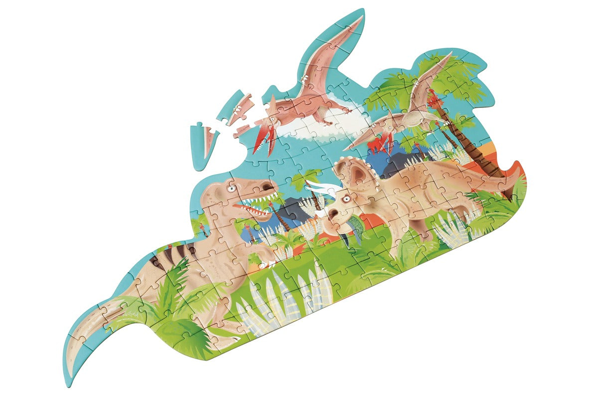 Double Sided Contrast Dino Puzzle