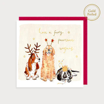 Christmas Pawesome Dogs Woofmas Christmas Card