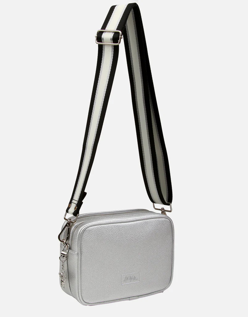 Silver Soho Camera Cross Body Bag