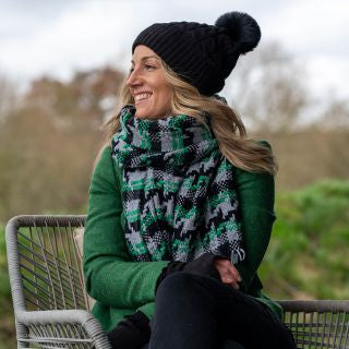 Black deals woven scarf