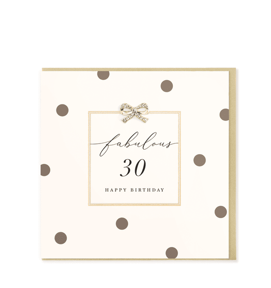 Fabulous 30th Birthday Greetings Card