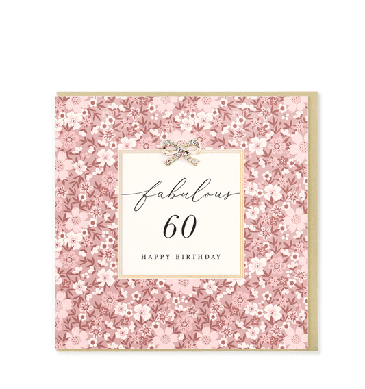 Fabulous 60th Birthday Greetings Card