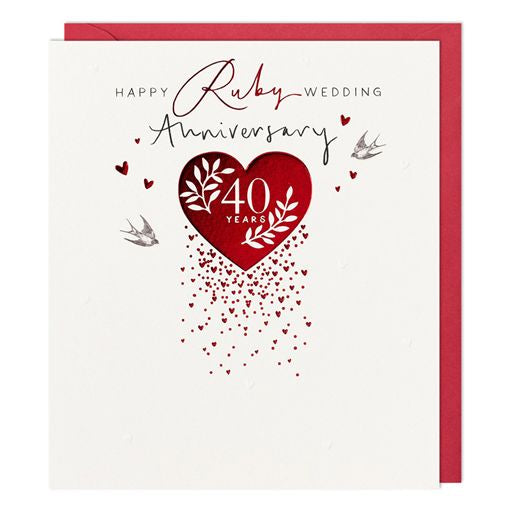 Ruby Anniversary Greetings Card