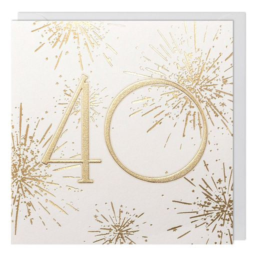 40th Birthday Greetings Card