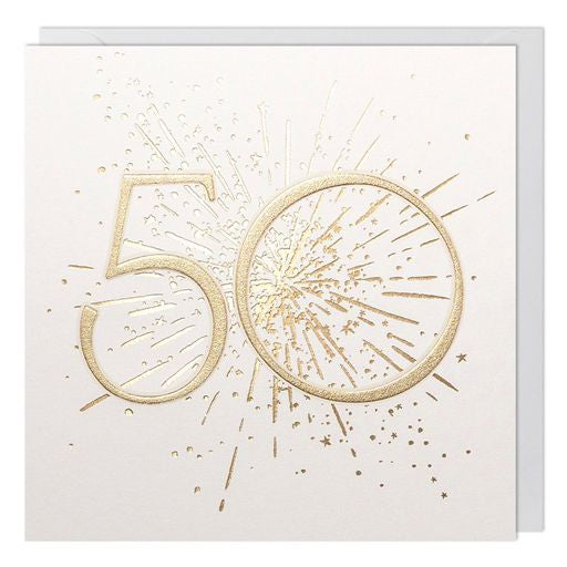 50th Birthday Greetings Card
