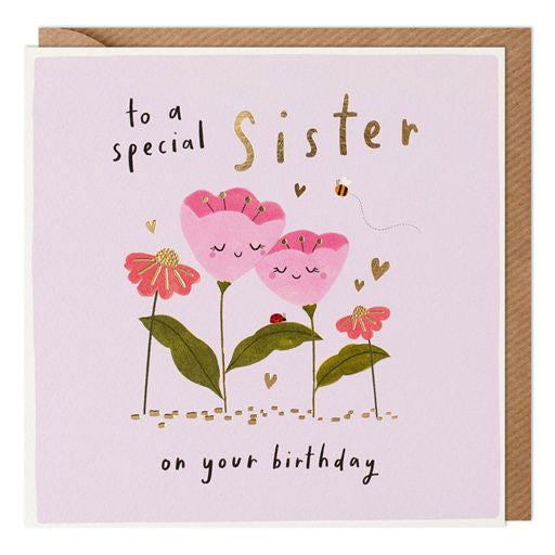 Special Sister Birthday Greetings Card