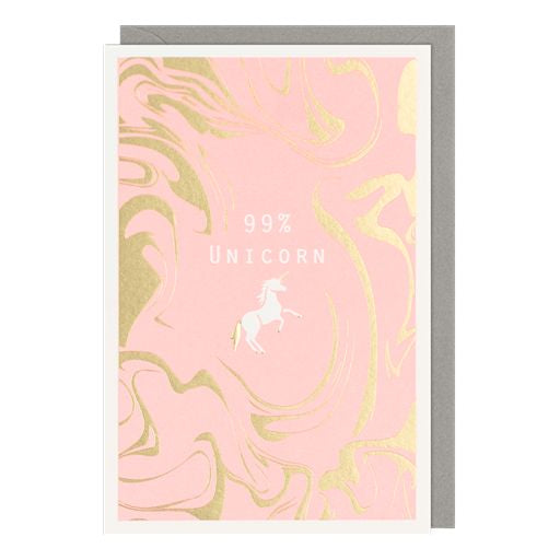 99% Unicorn Greetings Card
