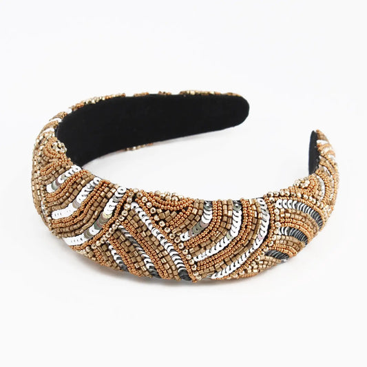 Gold And Silver Sequin Headband