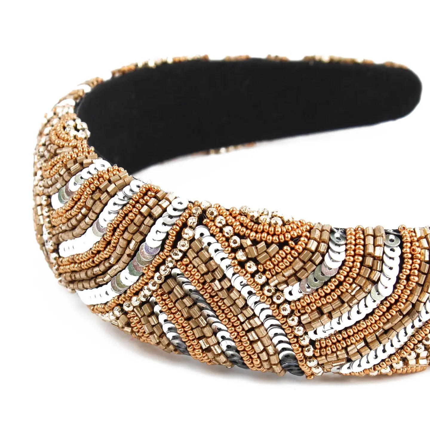 Gold And Silver Sequin Headband