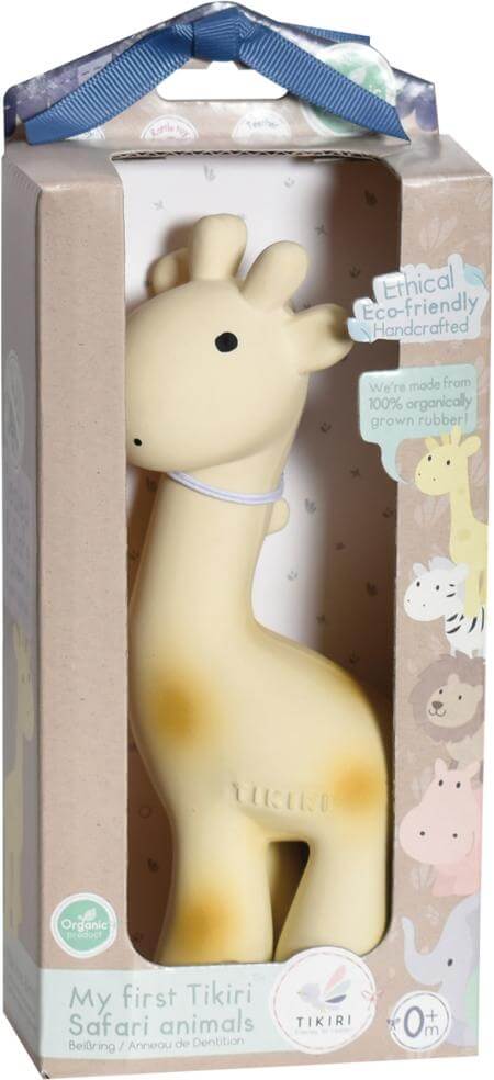 Giraffe Natural Rubber Teether Rattle & Bath Toy