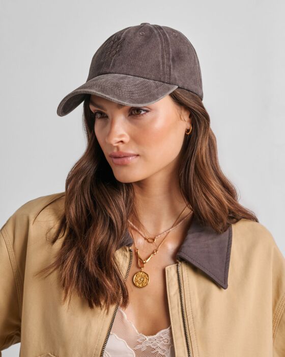Katie Loxton Embroidered Logo Cap Brown