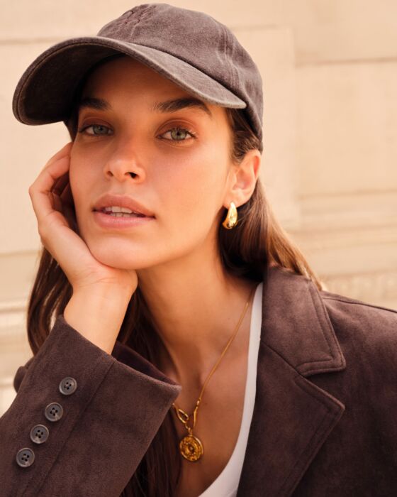 Katie Loxton Embroidered Logo Cap Brown