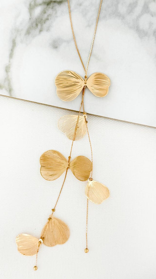 Envy Gold Petal Necklace