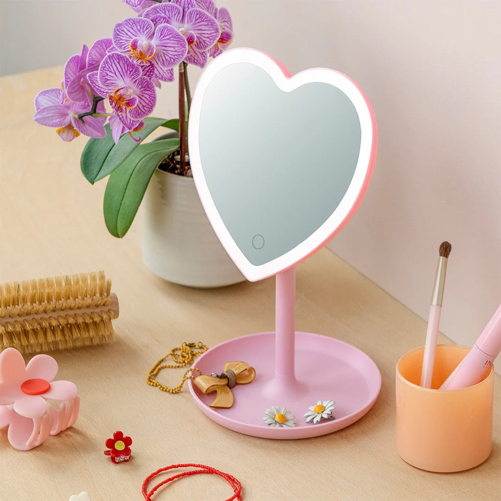 Heart Light Up Vanity Mirror