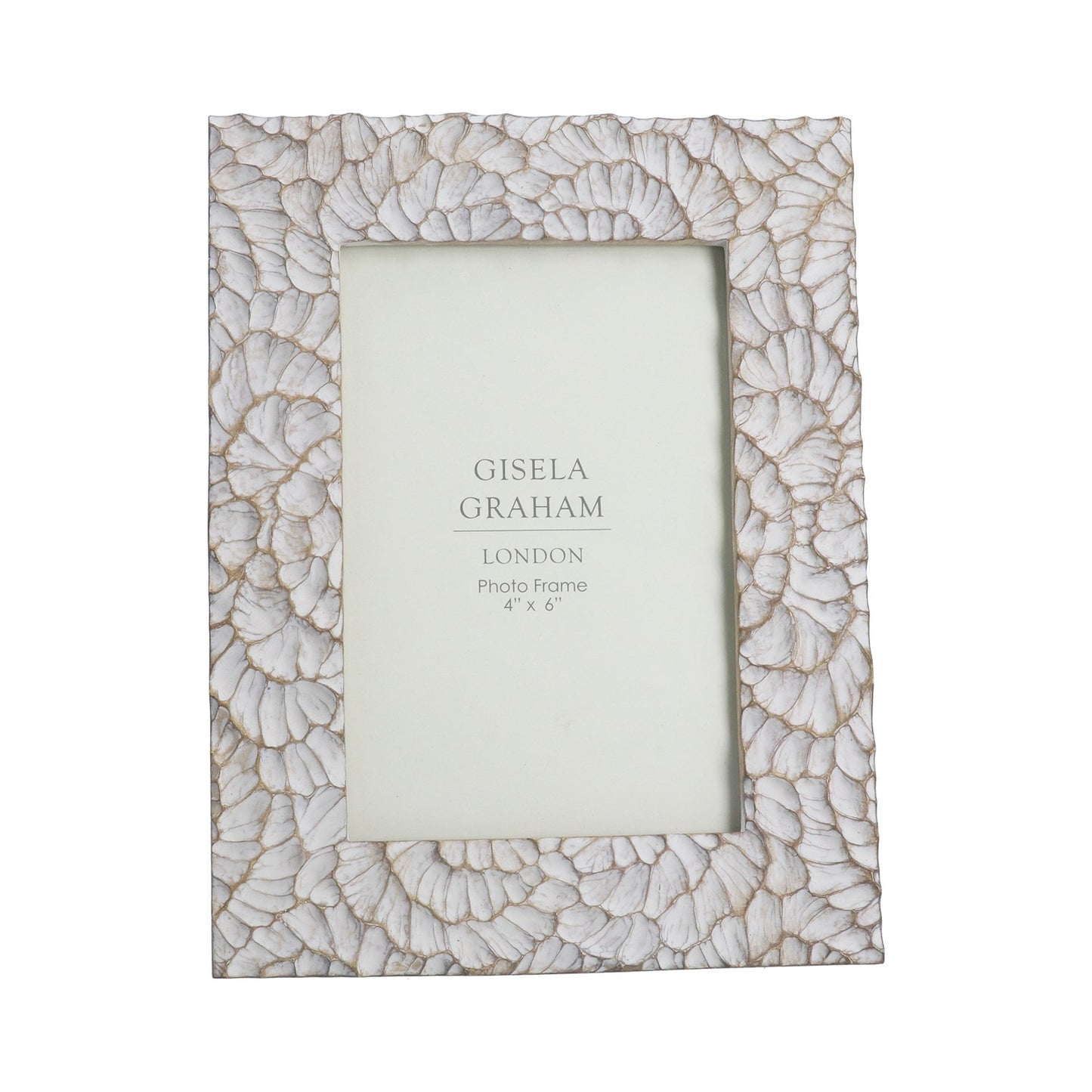 Taupe Frill Resin Photo Frame 4x6