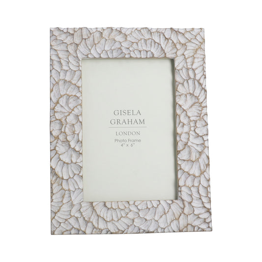 Taupe Frill Resin Photo Frame 4x6