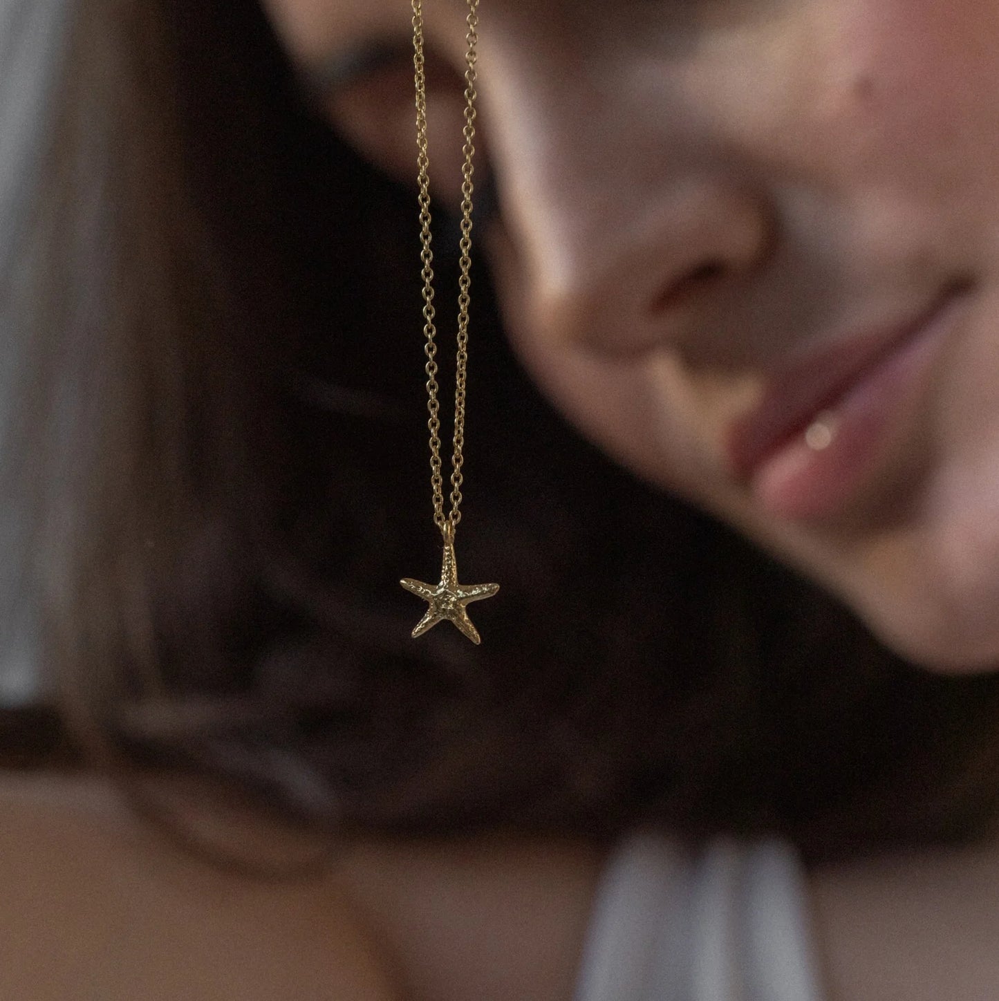 Starfish Necklace Gold