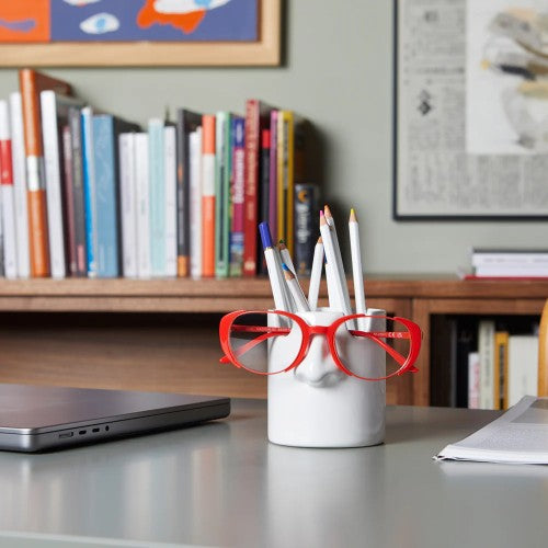 Balvi Nosey Buddy Glasses & Stationary Holder White