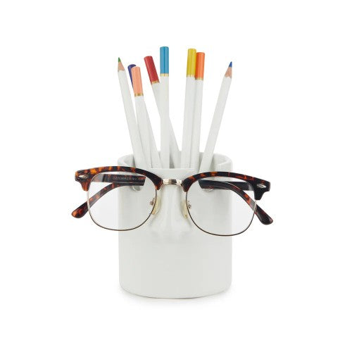 Balvi Nosey Buddy Glasses & Stationary Holder White