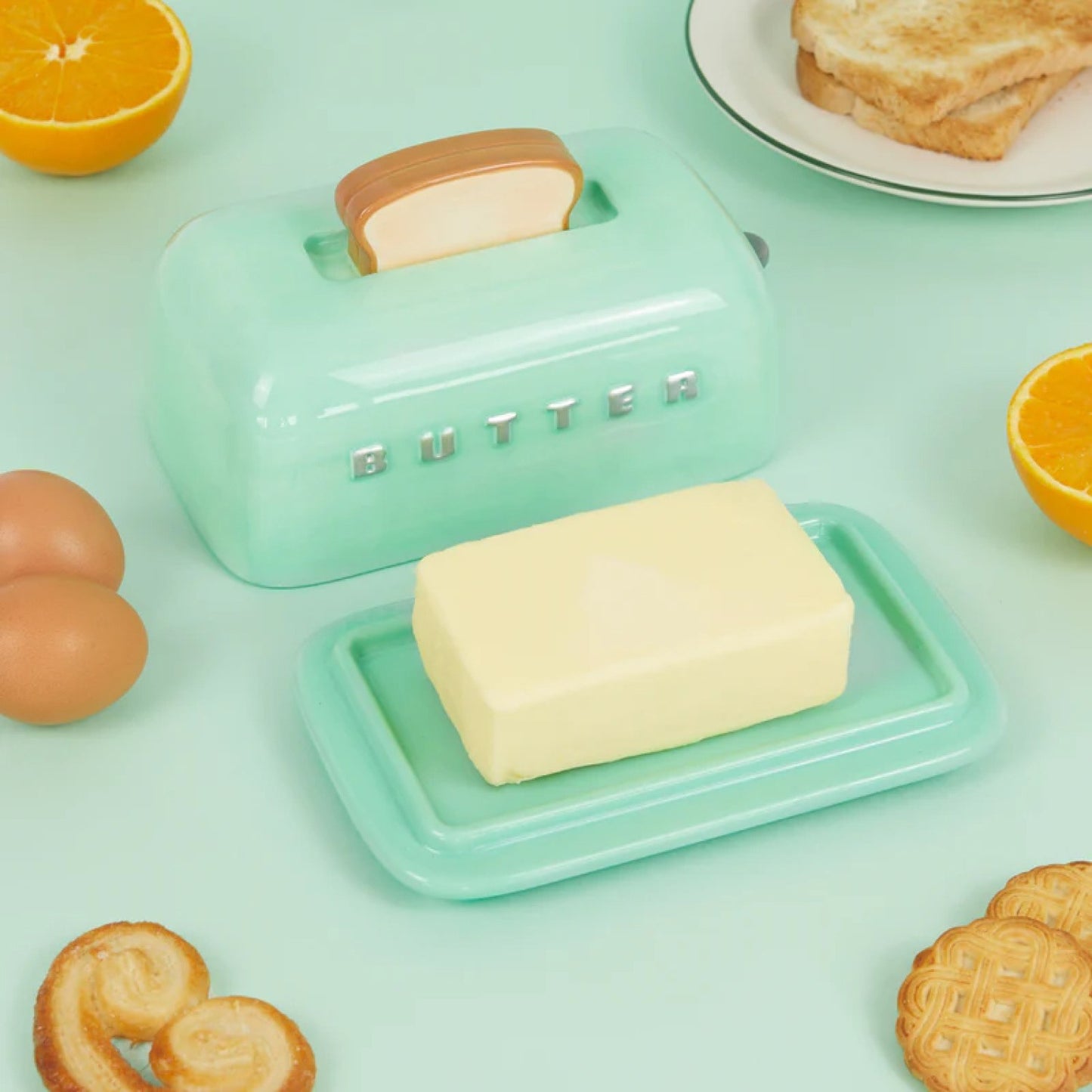 Balvi Toaster Butter Dish Turquoise
