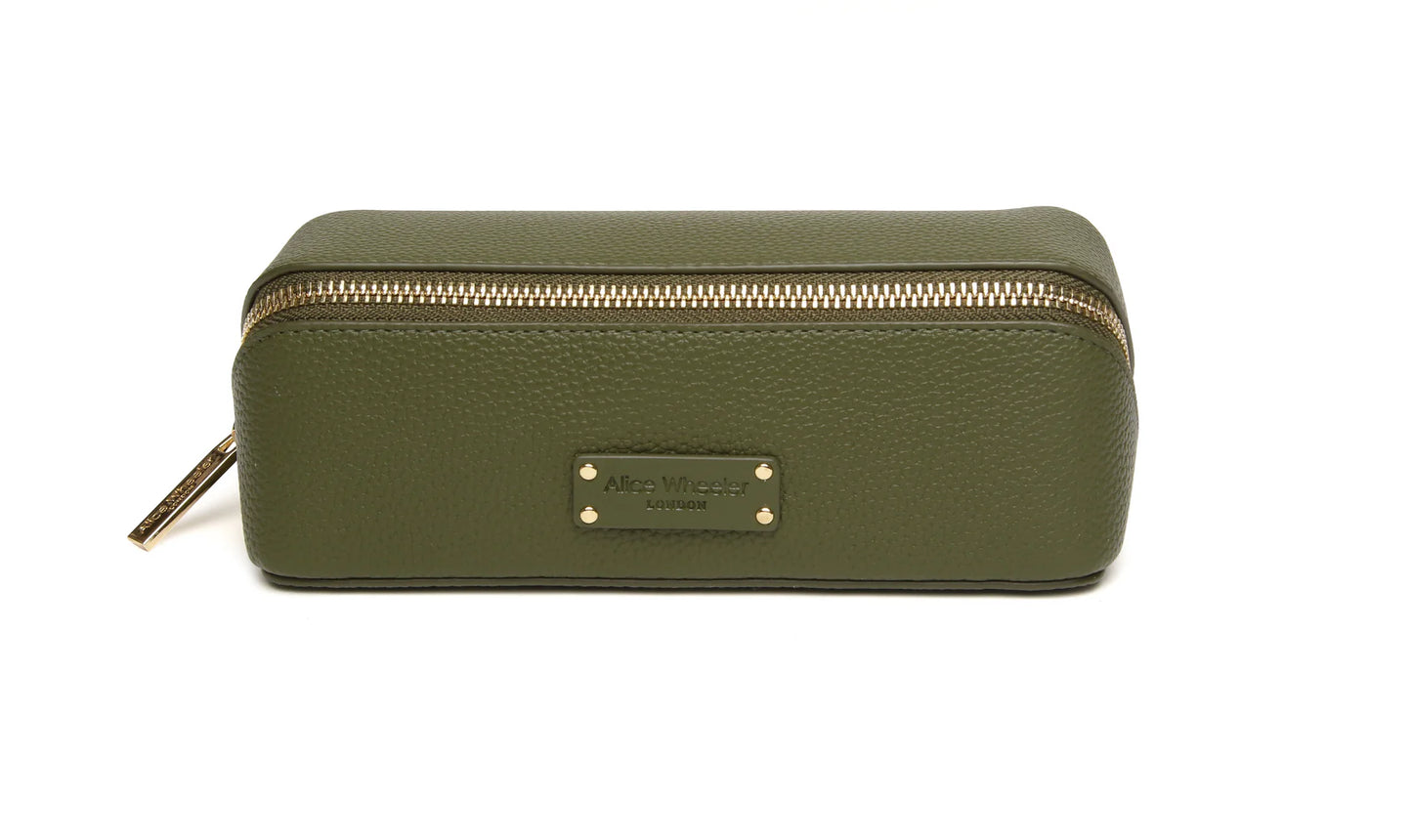 Kensington Small Beauty Train Case Olive